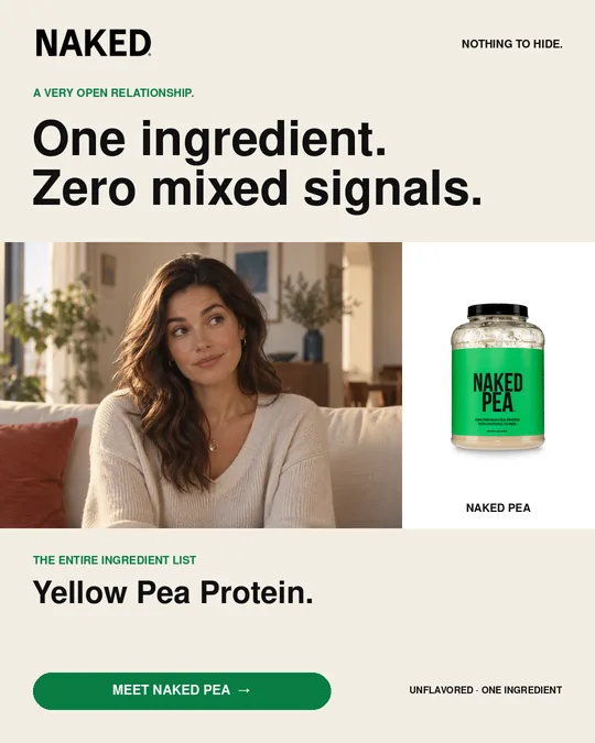 The same ad for The Talk with variant B's headline, One ingredient. Zero mixed signals.. Image, ingredient text and call to action are unchanged.
