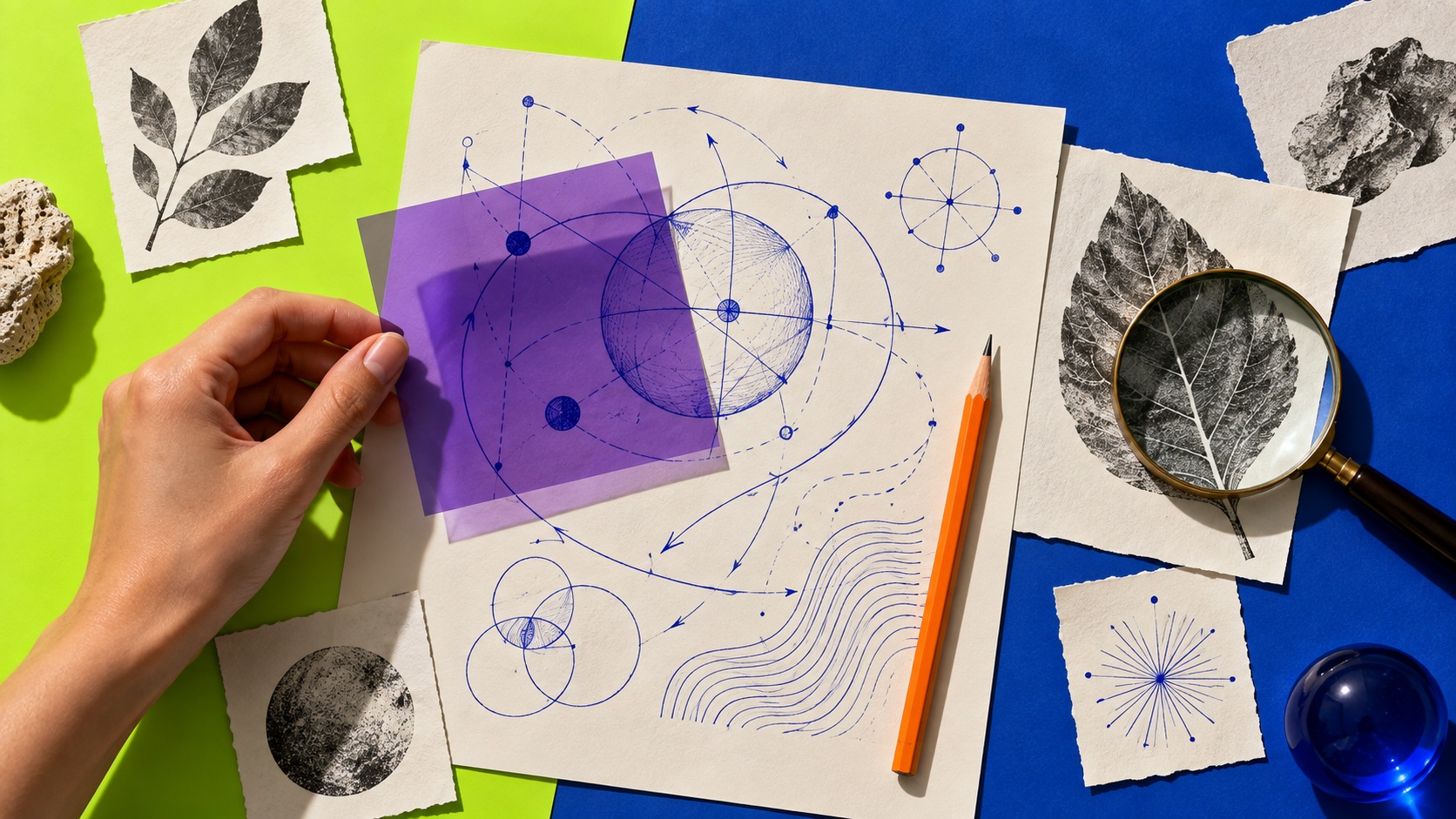 Teaching materials on an educator’s workbench